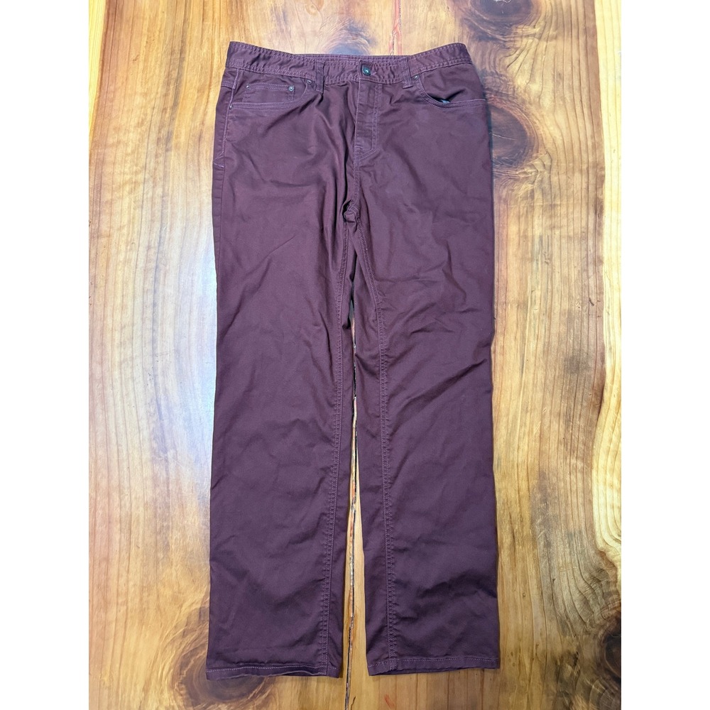 Prana Bridger Slim Fit Jeans 36 x 32 Hiking Straight Organic Cotton M4BD32315 X2